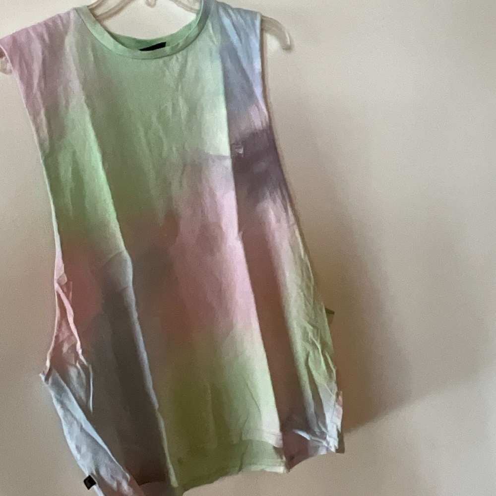 Stussy mens tye dye tank top